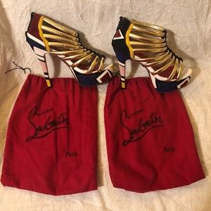 Louboutin Vero Cuoio Colorful Stiletto Sandals